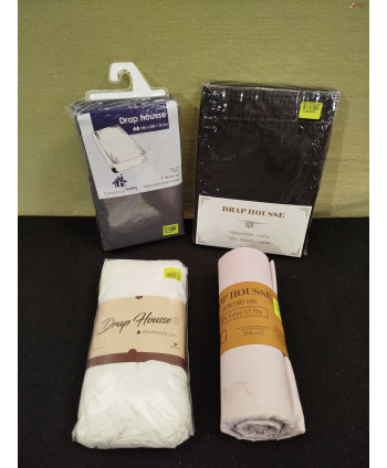 Draps housse - 40 pièces