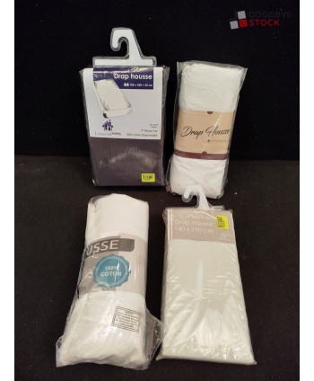 Draps housses - 25 pièces