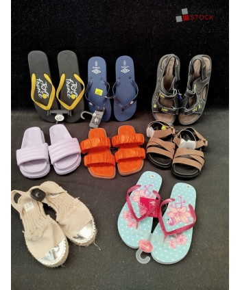 Chaussures d'été - 100 paires