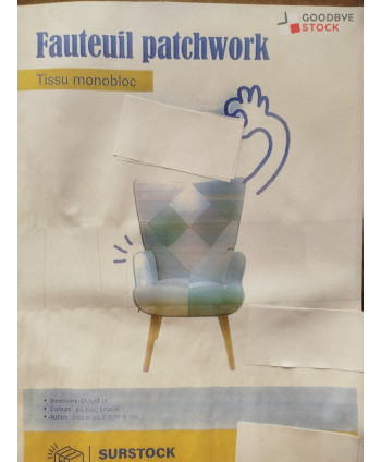 Fauteuil Patchwork - 1 pièce
