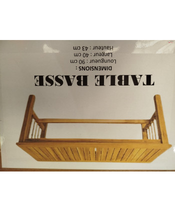 Table basse rectangulaire -...