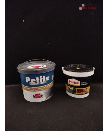 Peinture et colle - 6 seaux