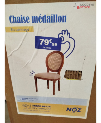 Chaise médaillon - 4 pièces