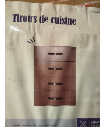 Tiroirs de cuisine - 3 pièces