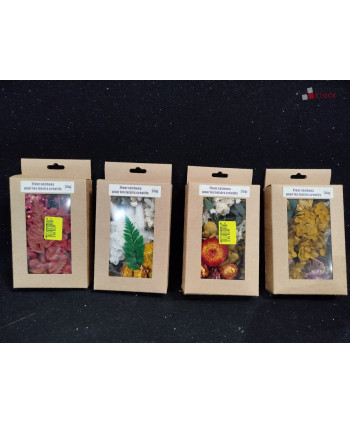 Fleurs séchées - 60 paquets