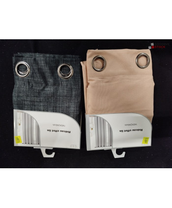 Rideaux effet lin - 12 pièces