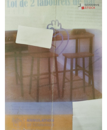 Tabouret de bar - 2 cartons