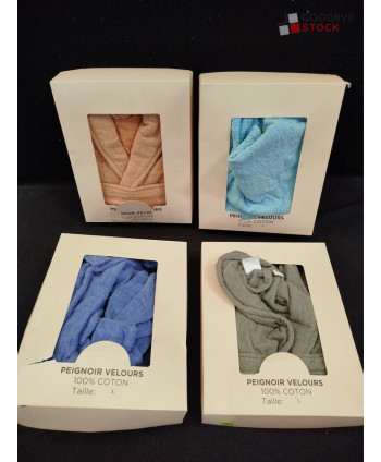 Peignoirs velours 100%...