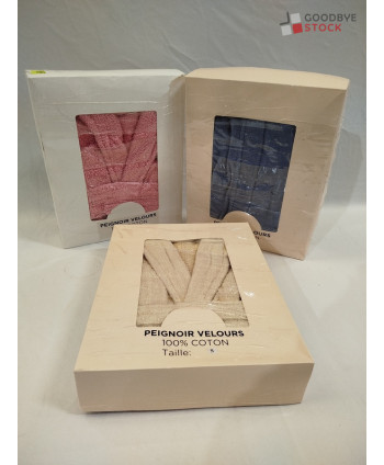 Peignoirs velours 100%...