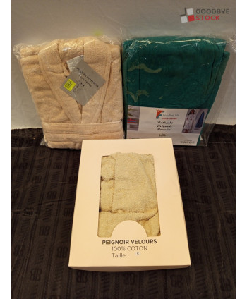 Peignoirs velours 100%...