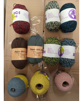 Pelotes de laine - 100 bobines