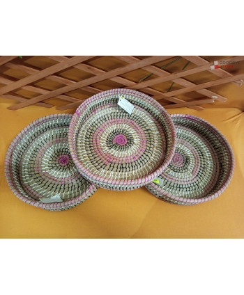 Plateaux en herbe KAISA -...