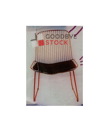 Chaises en métal avec...