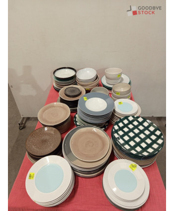 Assiettes et bols - 100 pièces